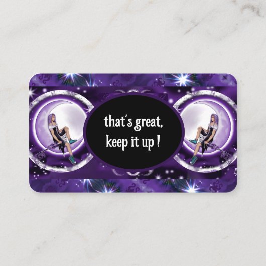 Paars-maankind Visitekaartje (Achterkant)