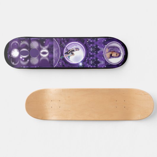Paars-maanskateboard Persoonlijk Skateboard (Horizontaal)