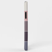 Paars Magenta Mauve Taupe Perzik Roze Strepen Kuns Case-Mate iPhone Case (Achterkant/rechts)