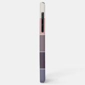 Paars Magenta Mauve Taupe Perzik Roze Strepen Kuns Case-Mate iPhone Case (Achterkant/links)