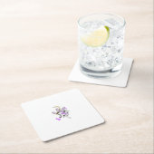 Paars-Magenta, Reddisch Sinaasappel, TealiPaper On Kartonnen Onderzetters (Insitu)