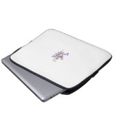 Paars-Magenta, Reddish Oranje, Electronics Bag Laptop Sleeve (Voorkant onderkant)