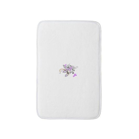 Paars-Magenta, roodachtig Sinaasappel, thealish Bl Badmat (Voorkant Verticaal)