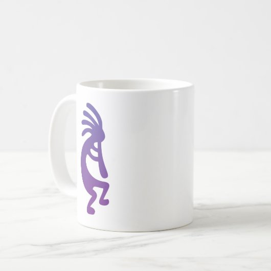 Paars Magic Kokopelli Koffiemok (Voorkant links)