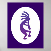 Paars Magic Kokopelli Poster (Voorkant)