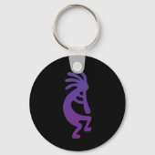 Paars Magic Kokopelli Sleutelhanger (Voorkant)