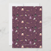 Paars Magic Show Bar Bat Mitzvah Uitnodiging (Achterkant)