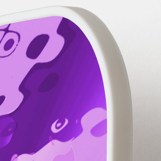 Paars Magisch Pickleball Paddle (Links Detail)