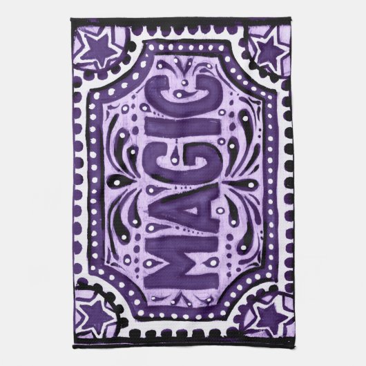 Paars Magisch Theedoek (Verticaal)