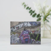 Paars Man Briefkaart (Staand voorkant)