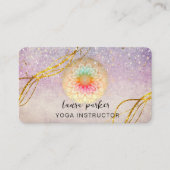  Paars Mandala Gold Meditation Holistic B Visitekaartje (Voorkant)