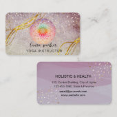  Paars Mandala Gold Meditation Holistic Visitekaartje (Voorkant / Achterkant)