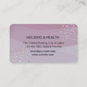  Paars Mandala Gold Meditation Holistic Visitekaartje (Achterkant)