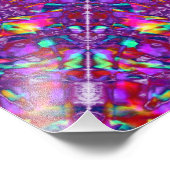 Paars Mandala Hippie Pattern Foto Afdruk (Hoek)