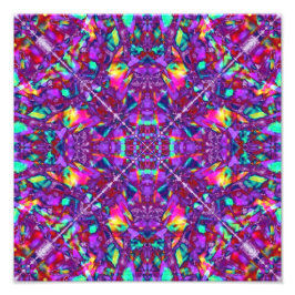 Paars Mandala Hippie Pattern Foto Afdruk