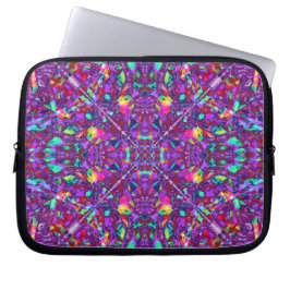 Paars Mandala Hippie Pattern Laptop Sleeve