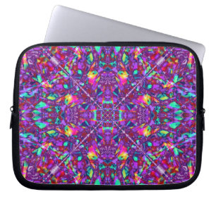 Paars Mandala Hippie Pattern Laptop Sleeve
