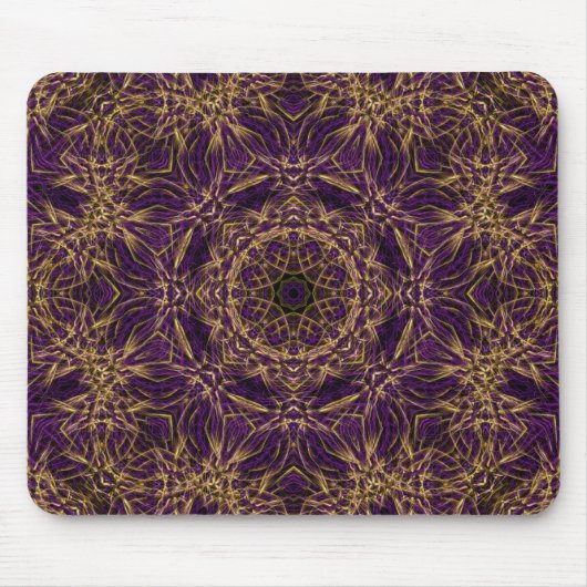Paars Mandala Hippie Pattern Muismat (Voorkant)