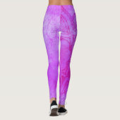 Paars Mandala Pattern Leggings (Achterkant)