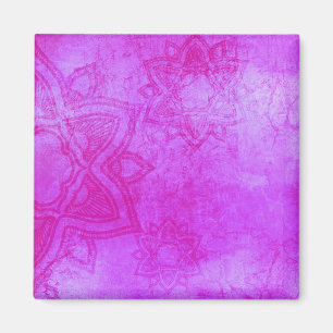 Paars Mandala Pattern Magneet