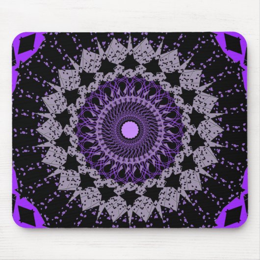 Paars Mandala Pattern Muismat (Voorkant)