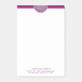 Paars Mandala Professional Modern Post-it® notes (Voorkant)