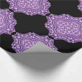 paars mandala verpakkingspapier cadeaupapier (Hoek)
