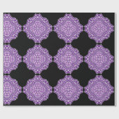 paars mandala verpakkingspapier cadeaupapier (Vlak)