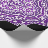 paars mandala verpakkingspapier cadeaupapier (Hoek)