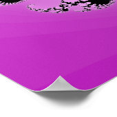 Paars Mandelbrot Spiral Poster (Hoek)