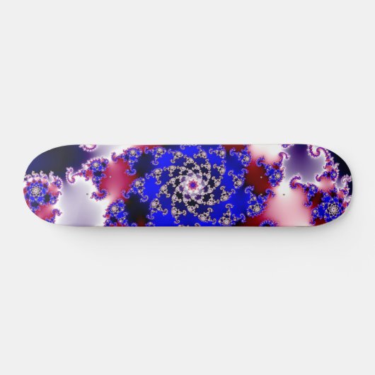 Paars Mandelbrot Star Fractal Persoonlijk Skateboard (Horizontaal)
