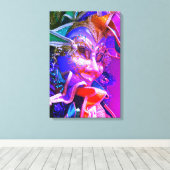 Paars Mardi Gras Masker Canvas Afdruk (Insitu (Houten vloer))