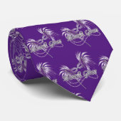 Paars Mardi Gras Stropdas (Opgerold)