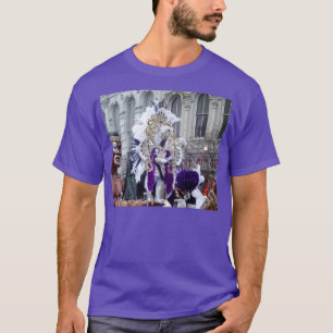 Paars Mardis Gras Zulu King T-shirt