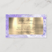 Paars marmer Gold Visitekaartje (Achterkant)