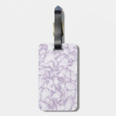 Paars marmer Patroon Bagagelabel (Achterkant verticaal)