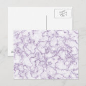 Paars marmer Patroon Briefkaart (Voorkant / Achterkant)
