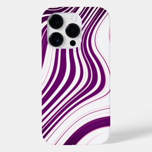 Paars marmer Patroon Case-Mate iPhone Case (Achterkant)