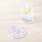 Paars marmer Patroon Zandsteen Onderzetter (Zijkant)