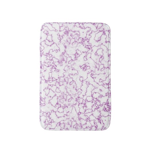 Paars marmerpatroon badmat (Voorkant Verticaal)
