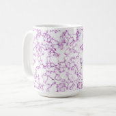 Paars marmerpatroon koffiemok (Voorkant links)