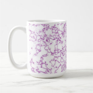 Paars marmerpatroon koffiemok