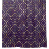 Paars-Marokkaans douchetwerk Douchegordijn (Voorkant)