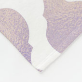 Paars Marokkaans  grafisch glam patroon Fleece Deken (Hoek)