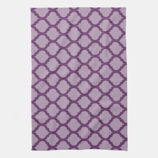 Paars Marokkaans Pattern Kitchen Towels Theedoek (Verticaal)