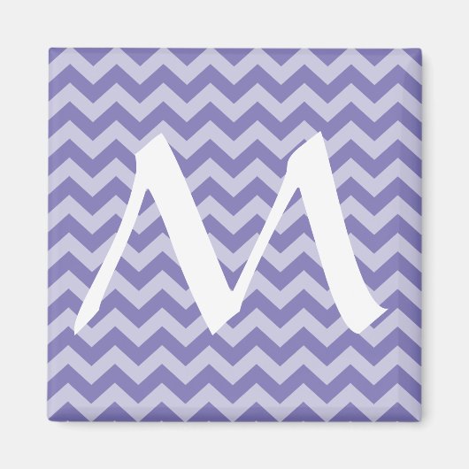 Paars Marokkaanse Moods Chevrons Magneet (Voorkant)