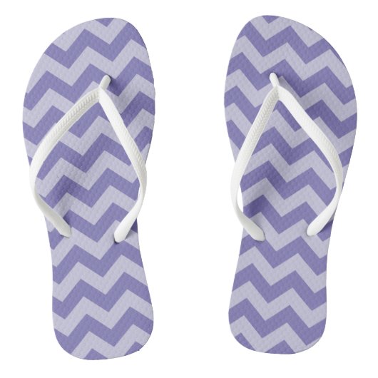 Paars Marokkaanse Moods Chevrons Teenslippers (Voetbed)