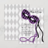  Paars masker Kaart (Voorkant / Achterkant)