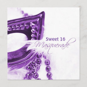 Paars Masquerade Masask Kaart