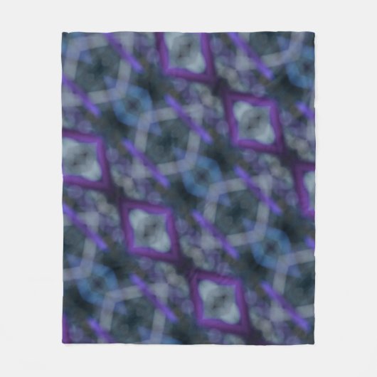 Paars Medley Boho Chic Fleece Deken (Voorkant)